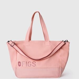 COPY - Figs pink sand laminated zipper tote